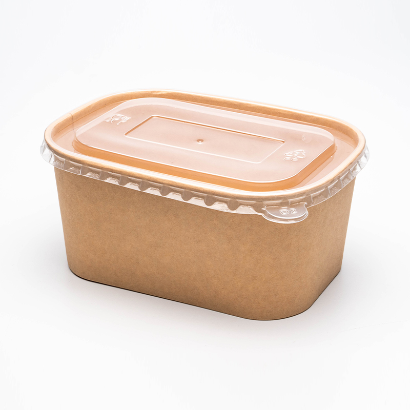 Rektangulær og firkantet papirskål