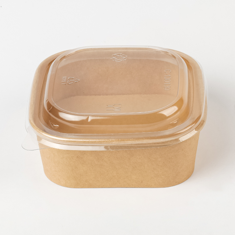 Rektangulær og firkantet papirskål